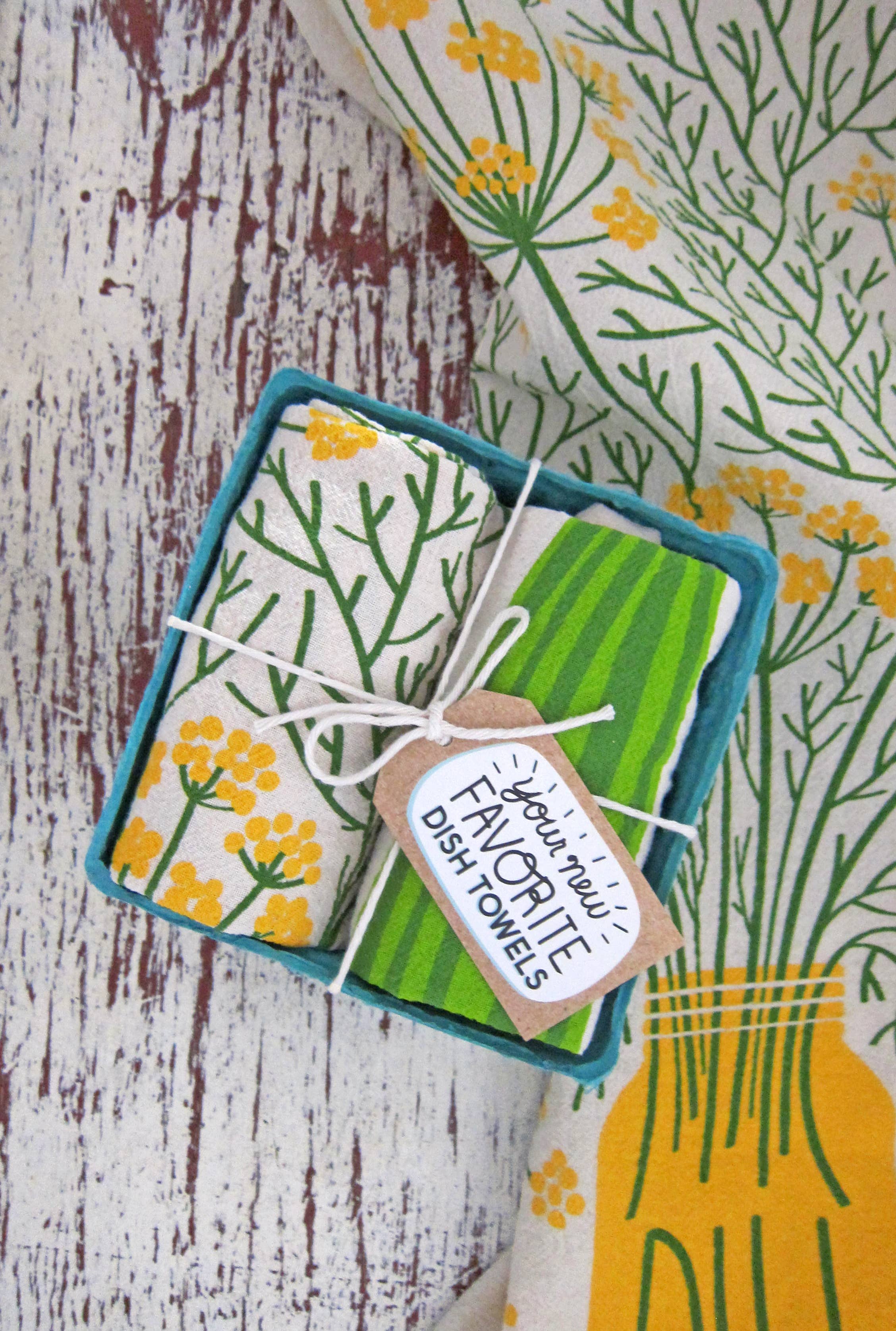 The Neighborgoods - BIG DILL (Dill, Pickle) - Tea Towel Set of 2 - Image 4