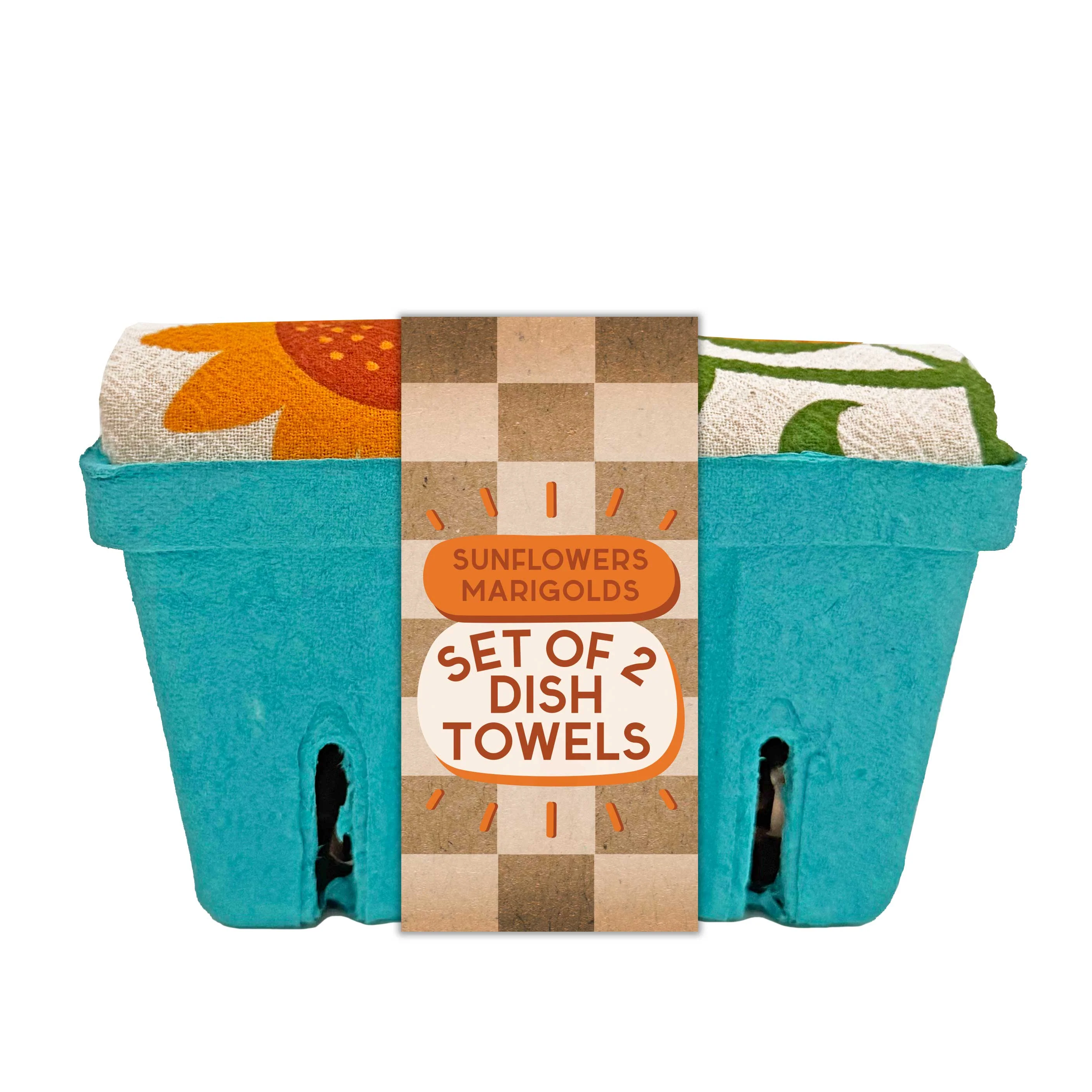 The Neighborgoods - HELLO SUNSHINE (Sunflower,Marigold) -Tea Towel Set of 2 - Image 2