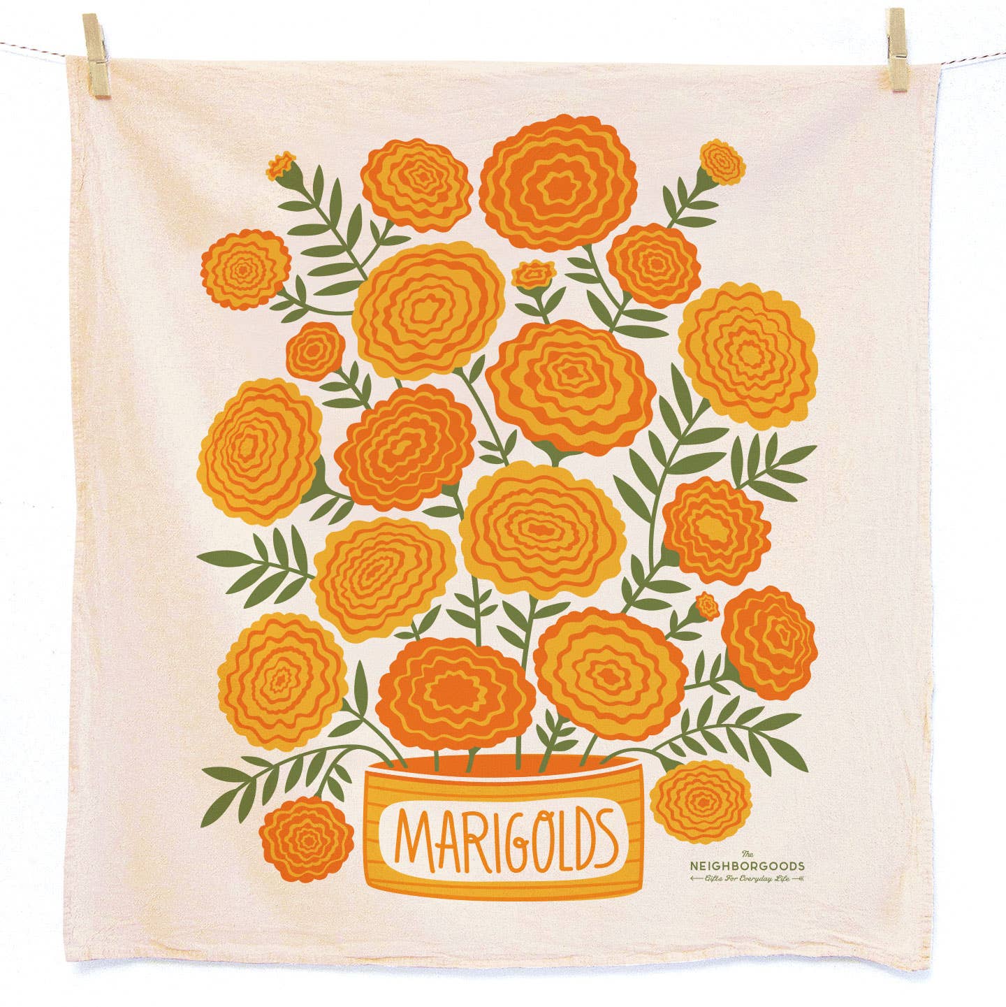 The Neighborgoods - HELLO SUNSHINE (Sunflower,Marigold) -Tea Towel Set of 2 - Image 3