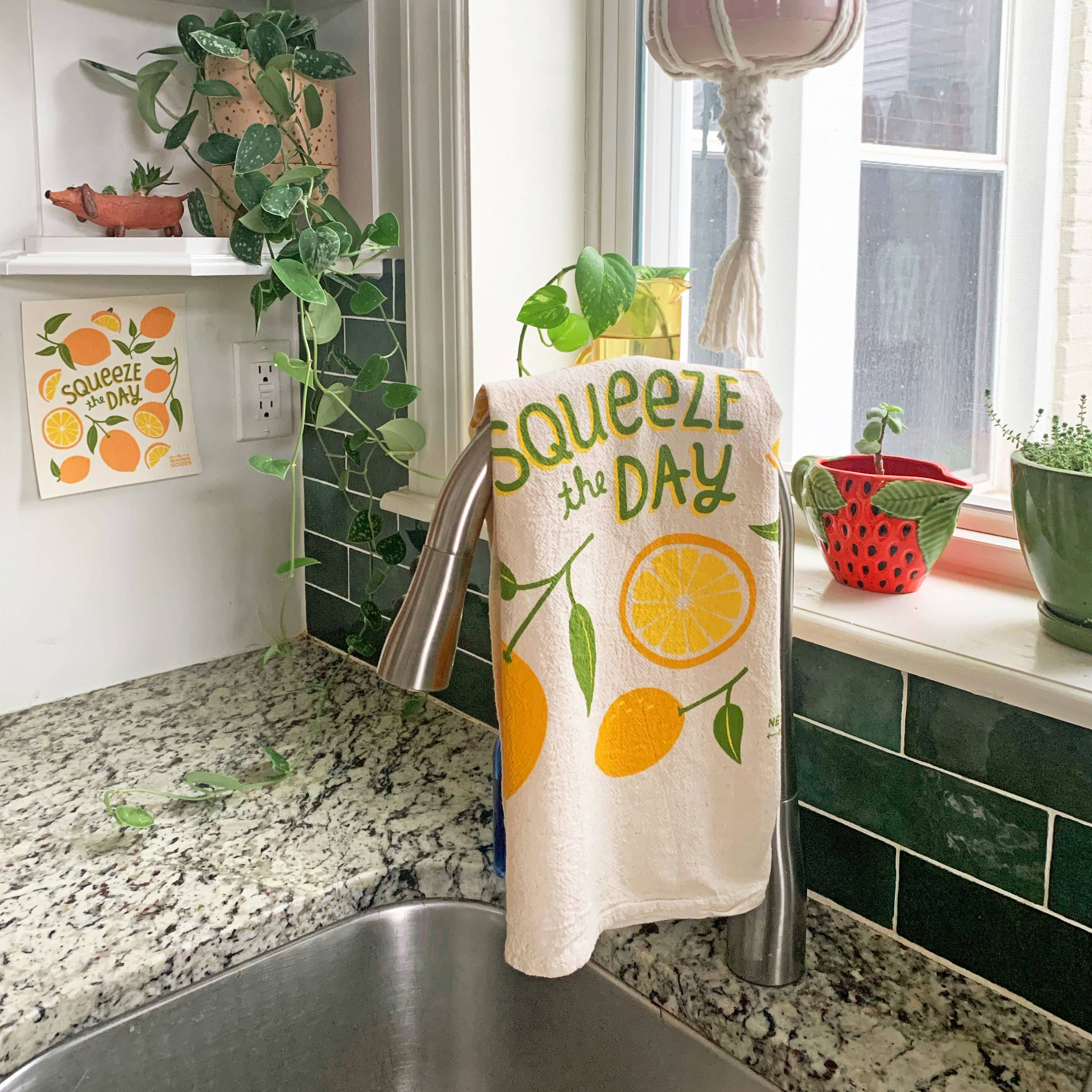 The Neighborgoods - OLIVES WITH A TWIST (Olive, Lemon) - Tea Towel Set of 2 - Image 6