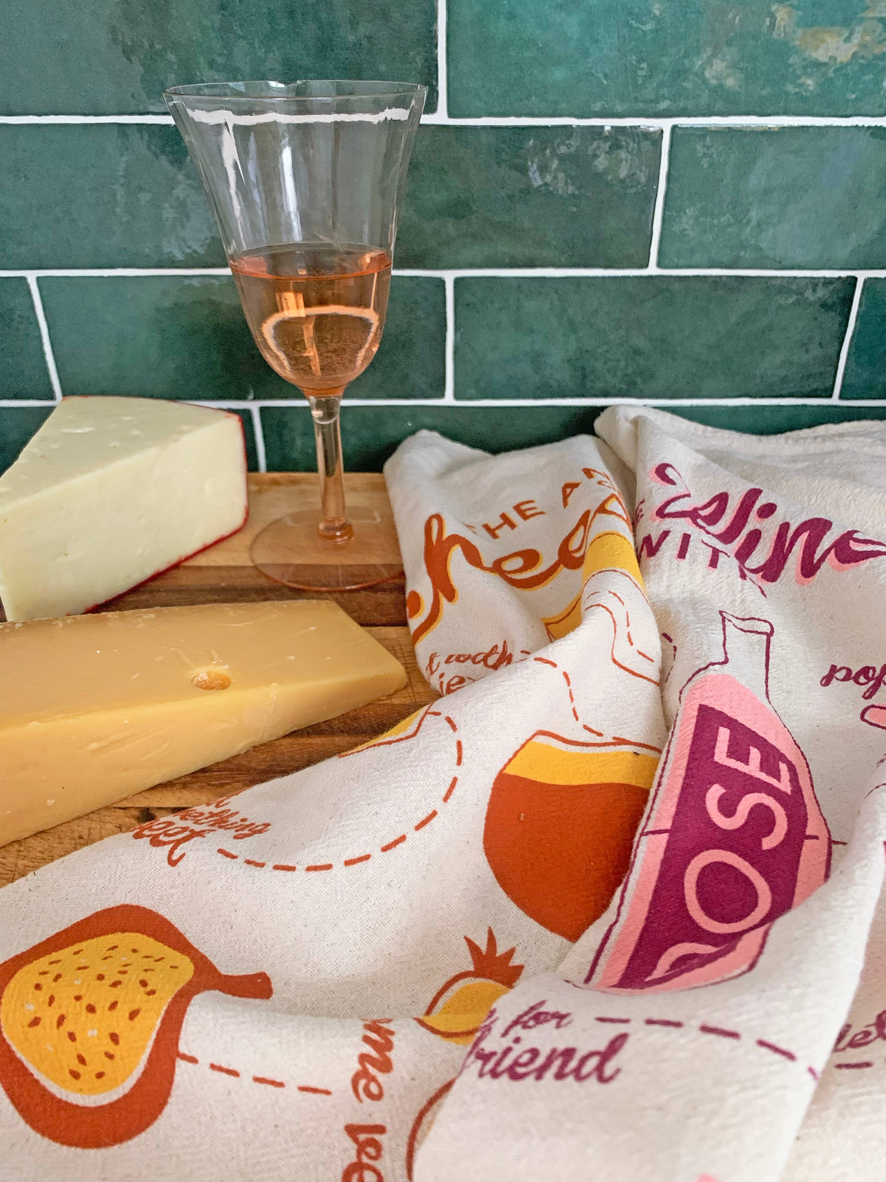 The Neighborgoods - PERFECT PAIRING (Wine, Cheese) - Tea Towel Set of 2 - Image 5