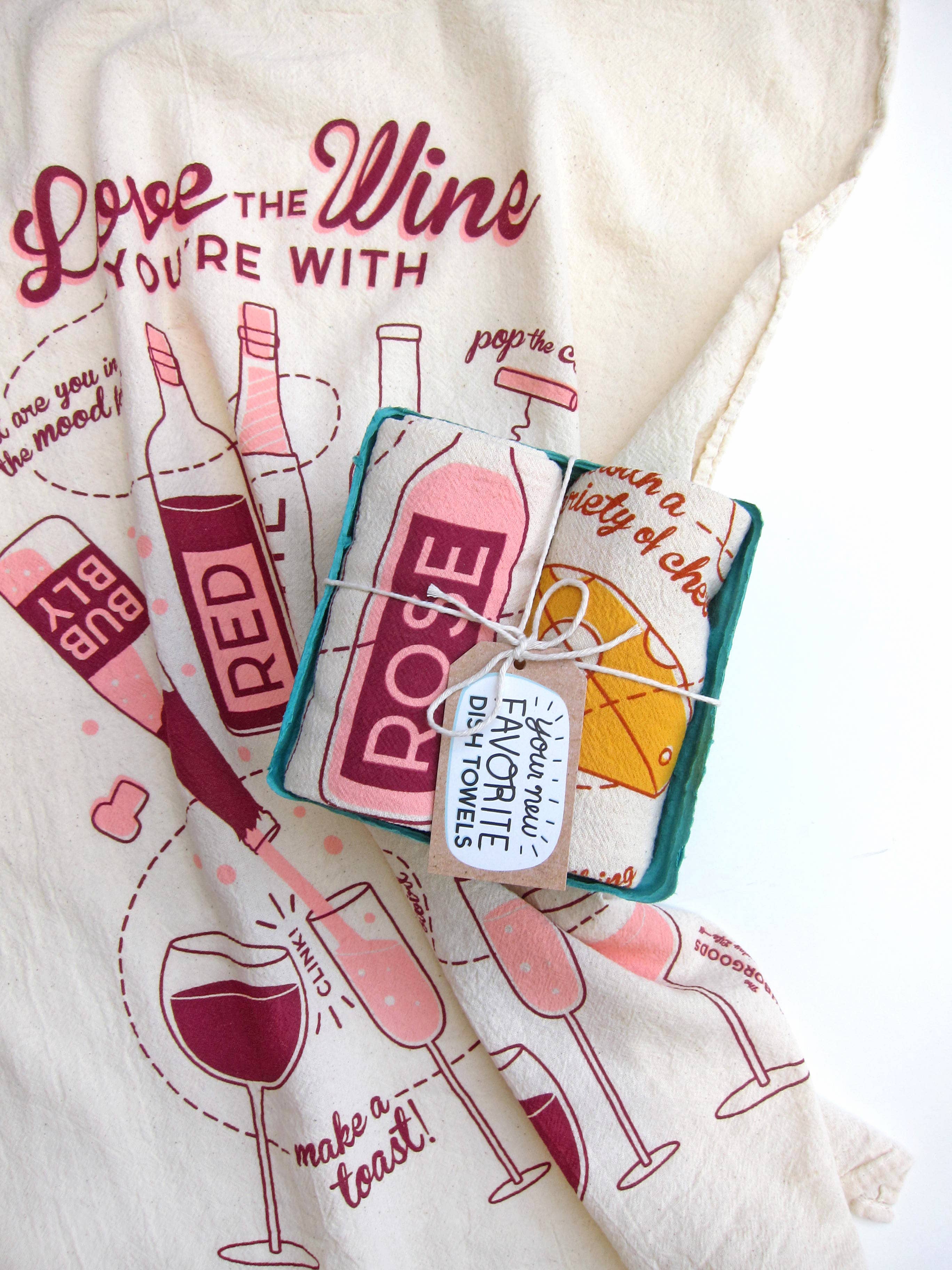 The Neighborgoods - PERFECT PAIRING (Wine, Cheese) - Tea Towel Set of 2 - Image 7