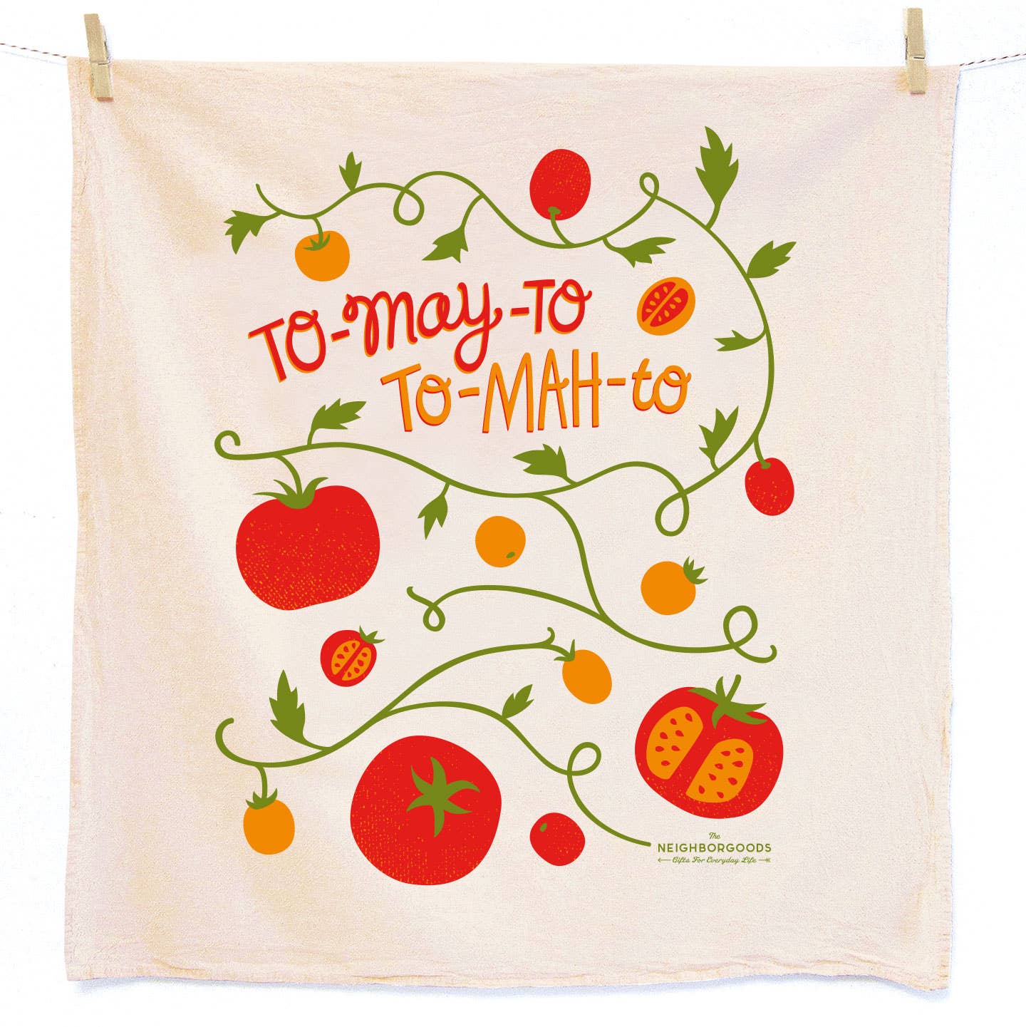 The Neighborgoods - TOMATO BASIL (Tomato, Basil) - Tea Towel Set of 2 - Image 4