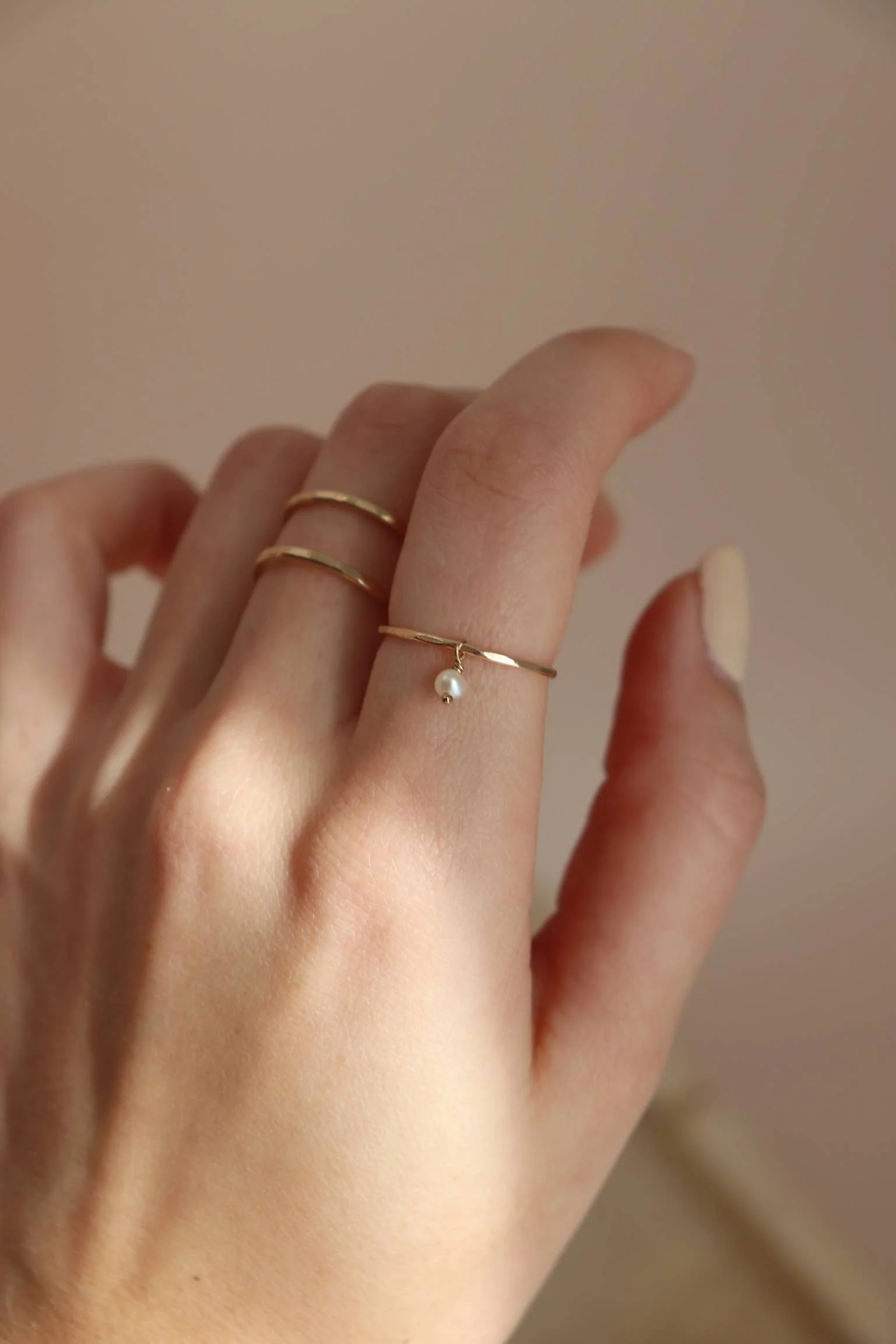 Token Jewelry - Pearla Ring in 14k Gold Fill - Image 2