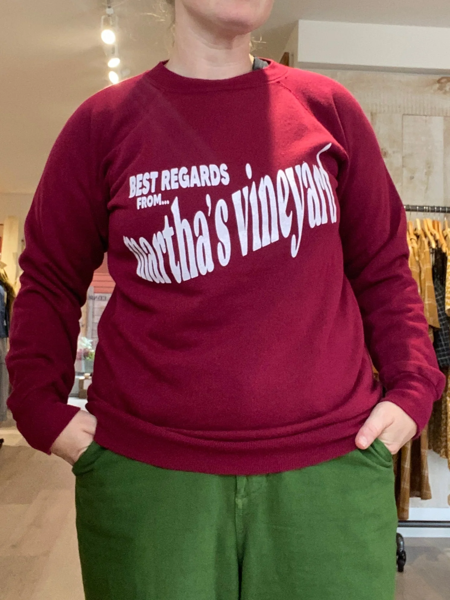Vintage Best Regards from Martha's Vineyard Sweatshirt - Image 12