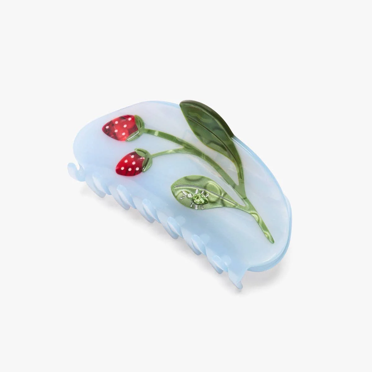 WINONA IRENE - Forest Berry Strawberry Jewel Beetle Acetate Hiar Claw Clip