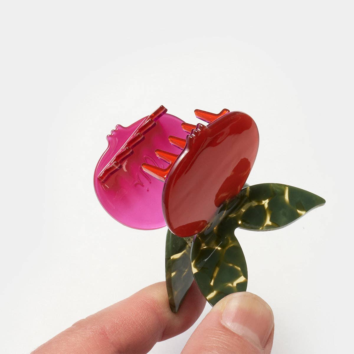 WINONA IRENE - Red Pomegranate Fruit Hair Claw - Image 3