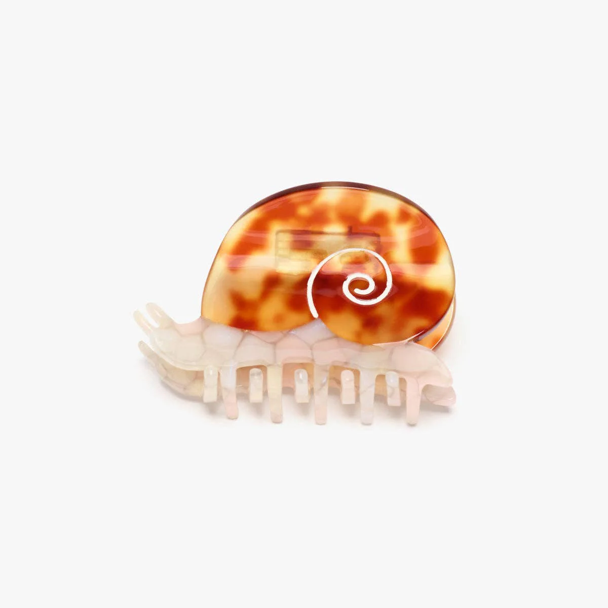 WINONA IRENE - Sea Snail Women's Tortoise Shell Acetate Hair Claw Clip - Image 2
