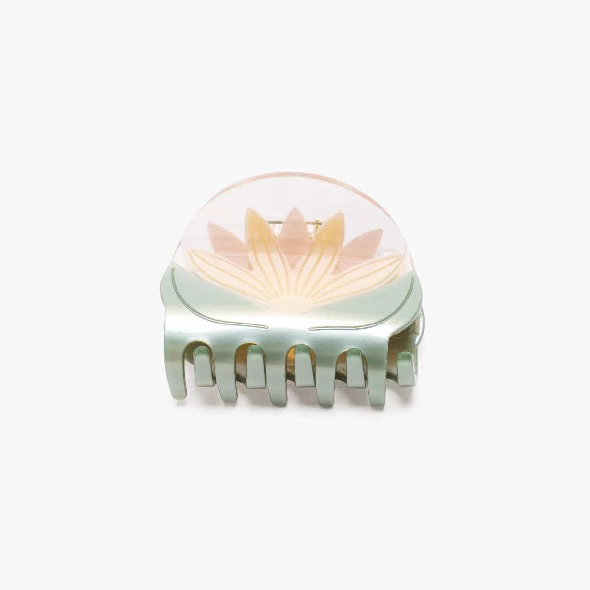 WINONA IRENE - Water Lily White Lotus Flower Hair Claw Clip Accessory - Image 2